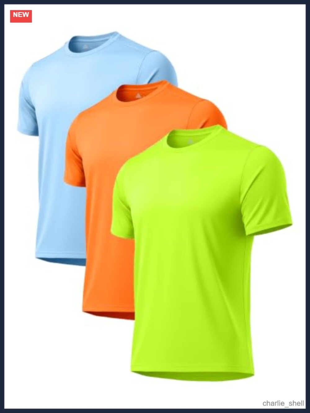Men's UPF 50+ Rash Guard Swim Shirts 3 Pack Short Sleeve Fast Dry